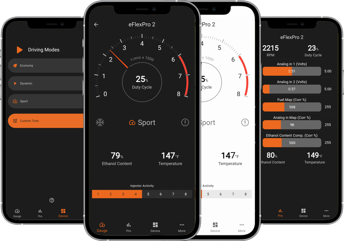 Monitor eFlexFuel devices with eFlexApp