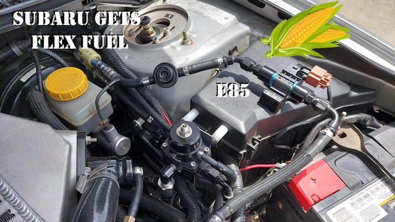 The Subaru Gets An eFlexFuel Kit!